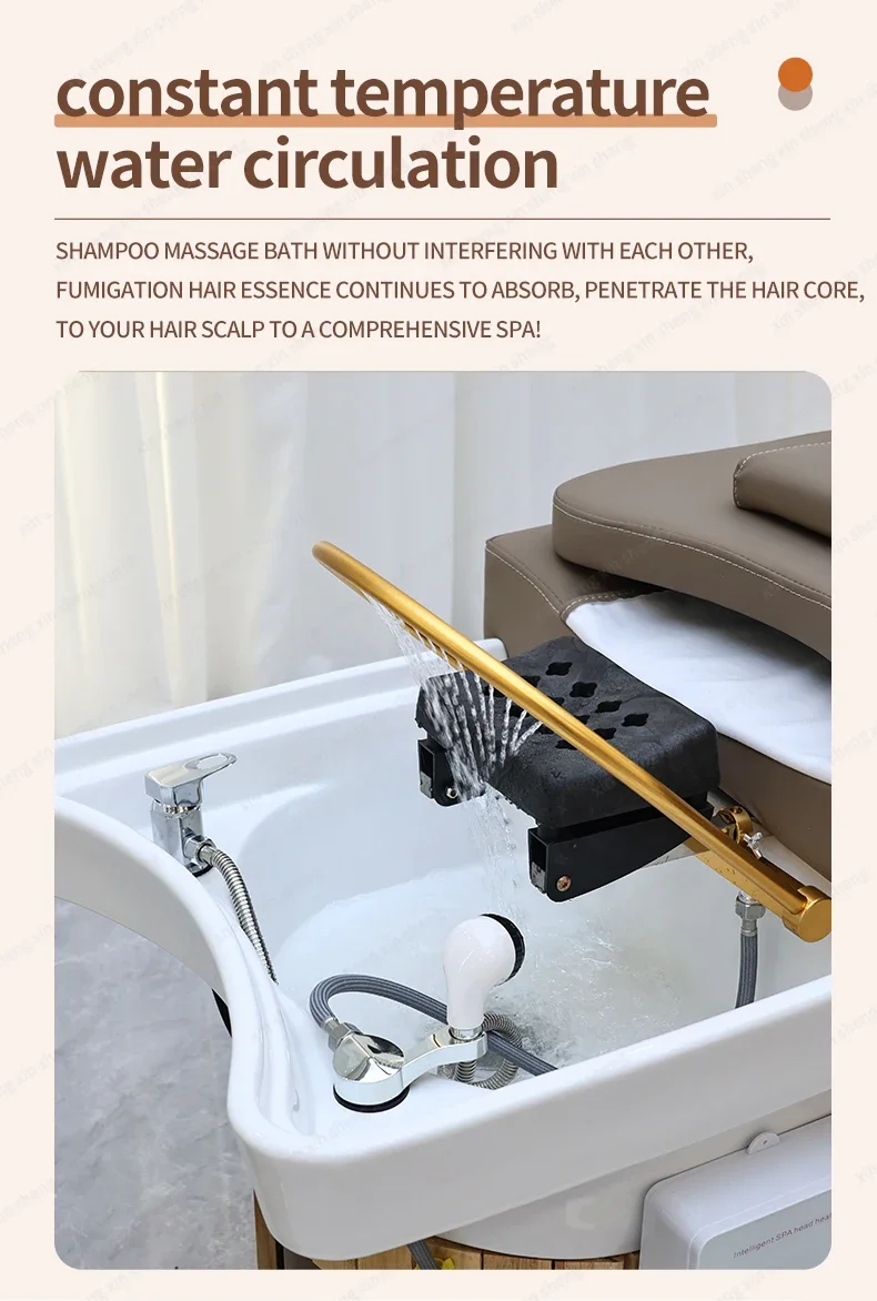 XinSheng Massagetisch Massagebett Shampoo Betten Kopf SPA Salonmöbel Haarwaschgeräte Schönheitspflege Bett Sofakissen – Detail 6