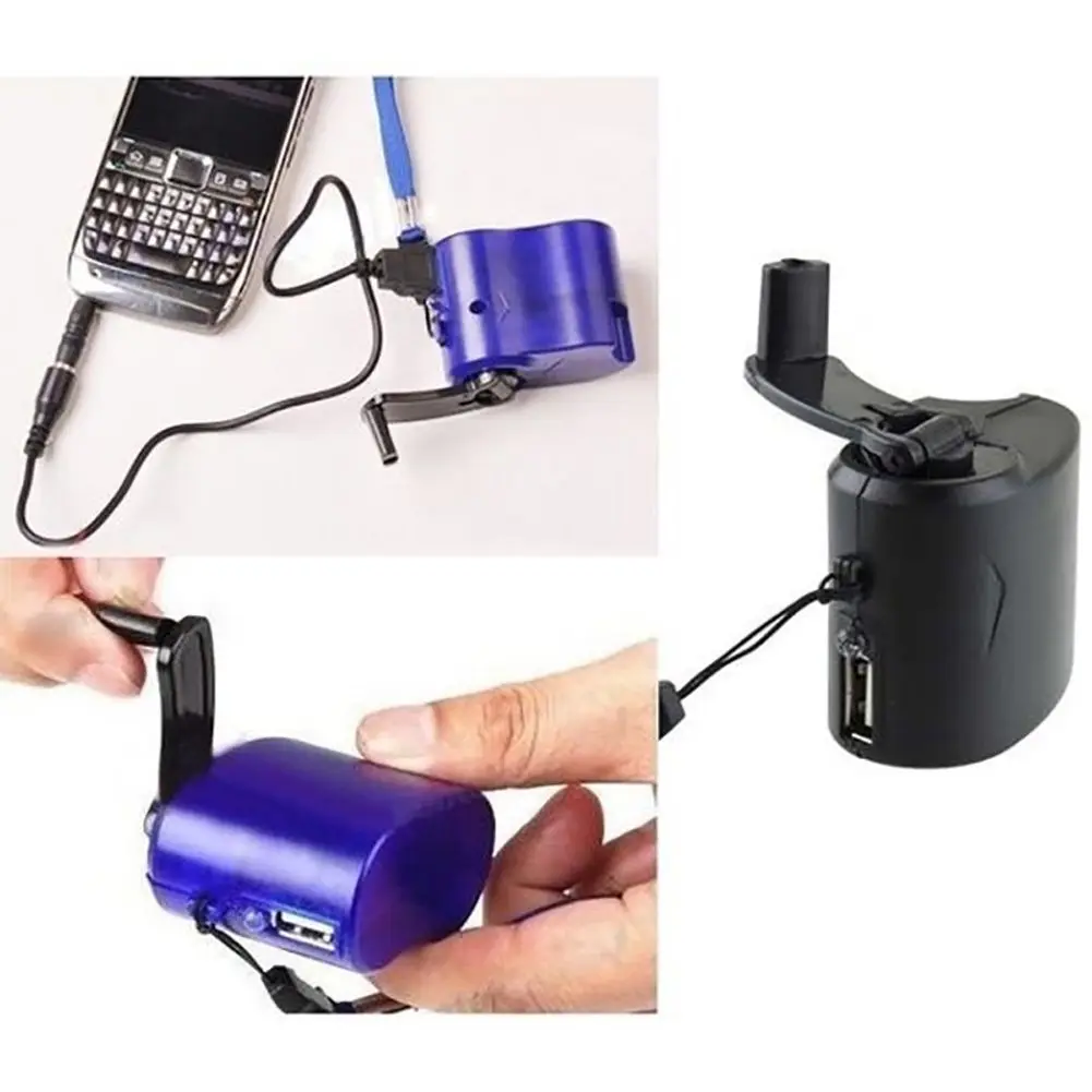 Emergency Hand Power Dynamo Hand Crank Phone Charger camping emergency generator Camping Survival Tools Gear