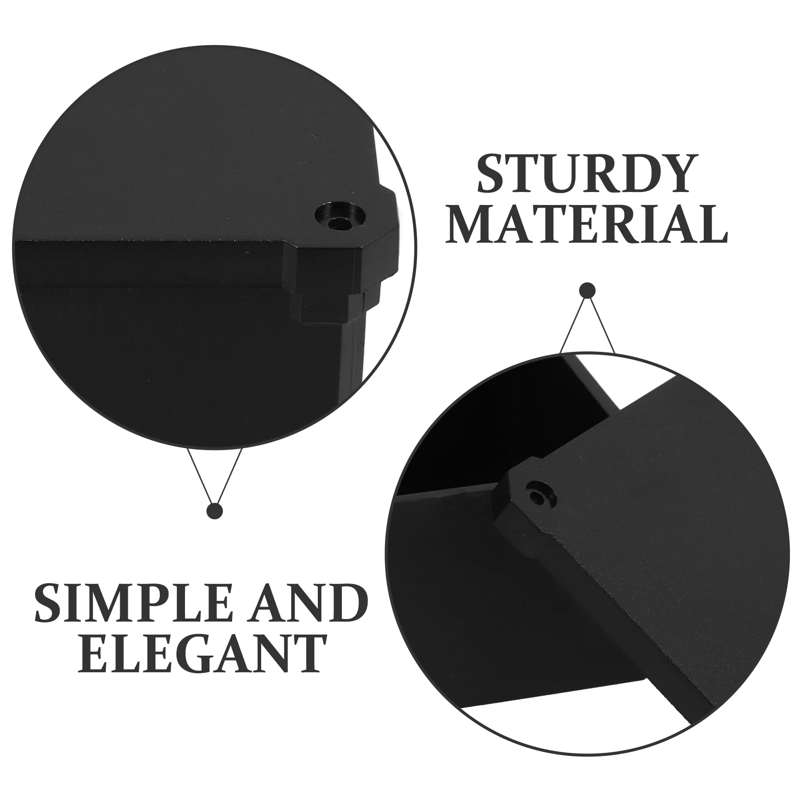 Waterproof Junction Box Reliable Long-term Use Weatherproof Enclosure Boxes Electrical Quick Installation Black Plastic IP