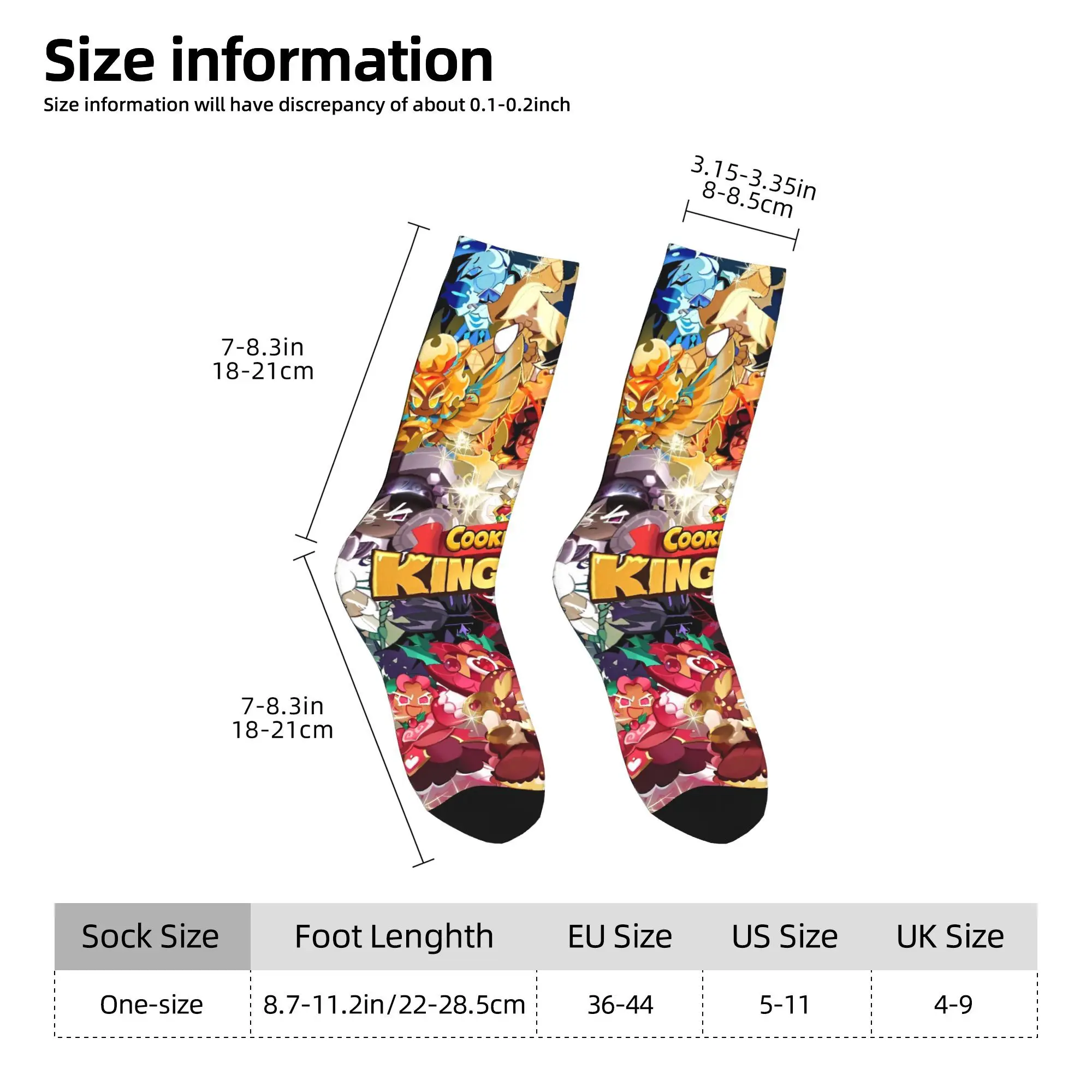 كوكي تشغيل المملكة لعبة الجوارب جوارب مخصصة عدم الانزلاق الرجال الجوارب مريحة الخريف مضحك الجري الجوارب