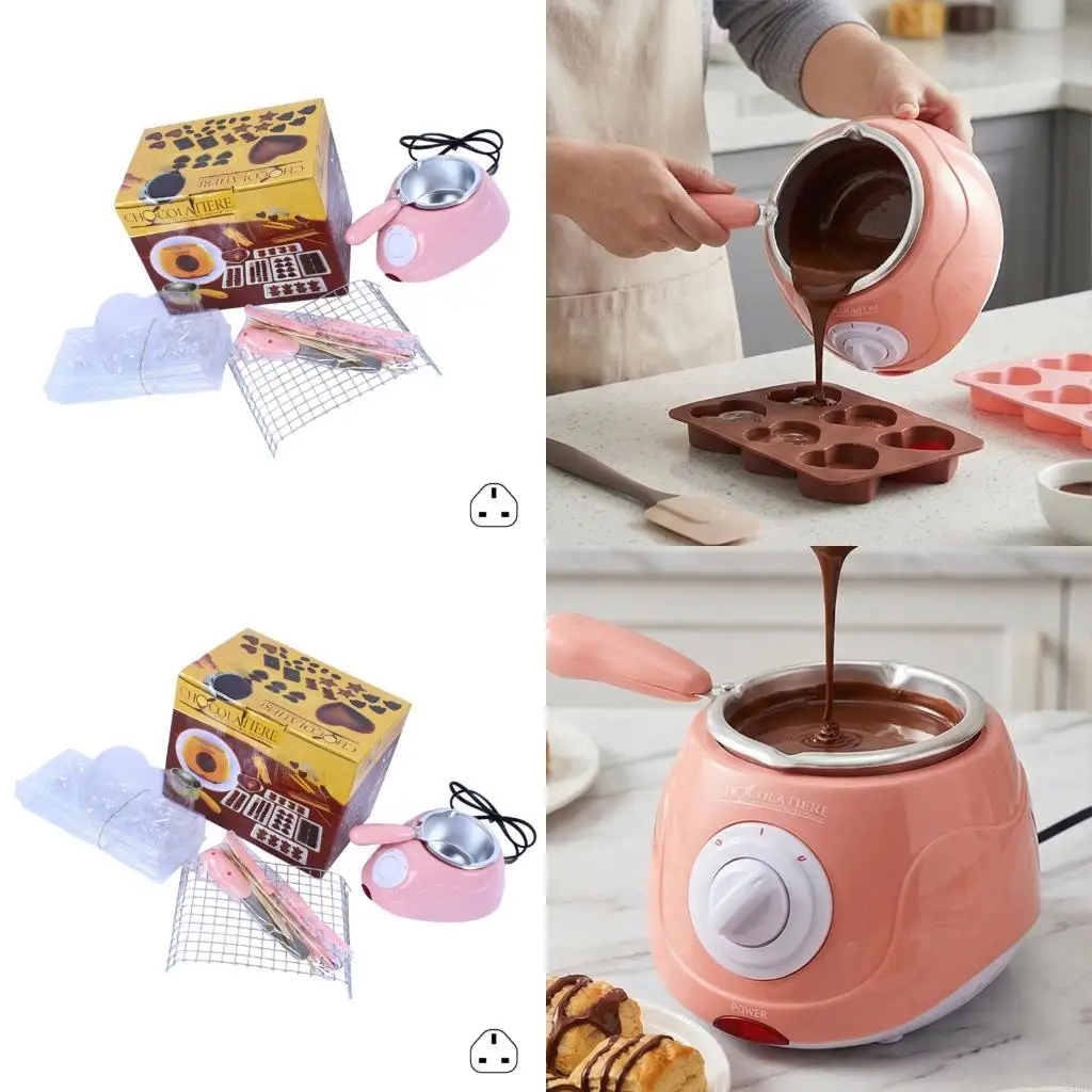 

Универсальная кастрюля для шоколадного фондю для приготовления десертов с эффективной алюминиевой пластиной и безопасными для