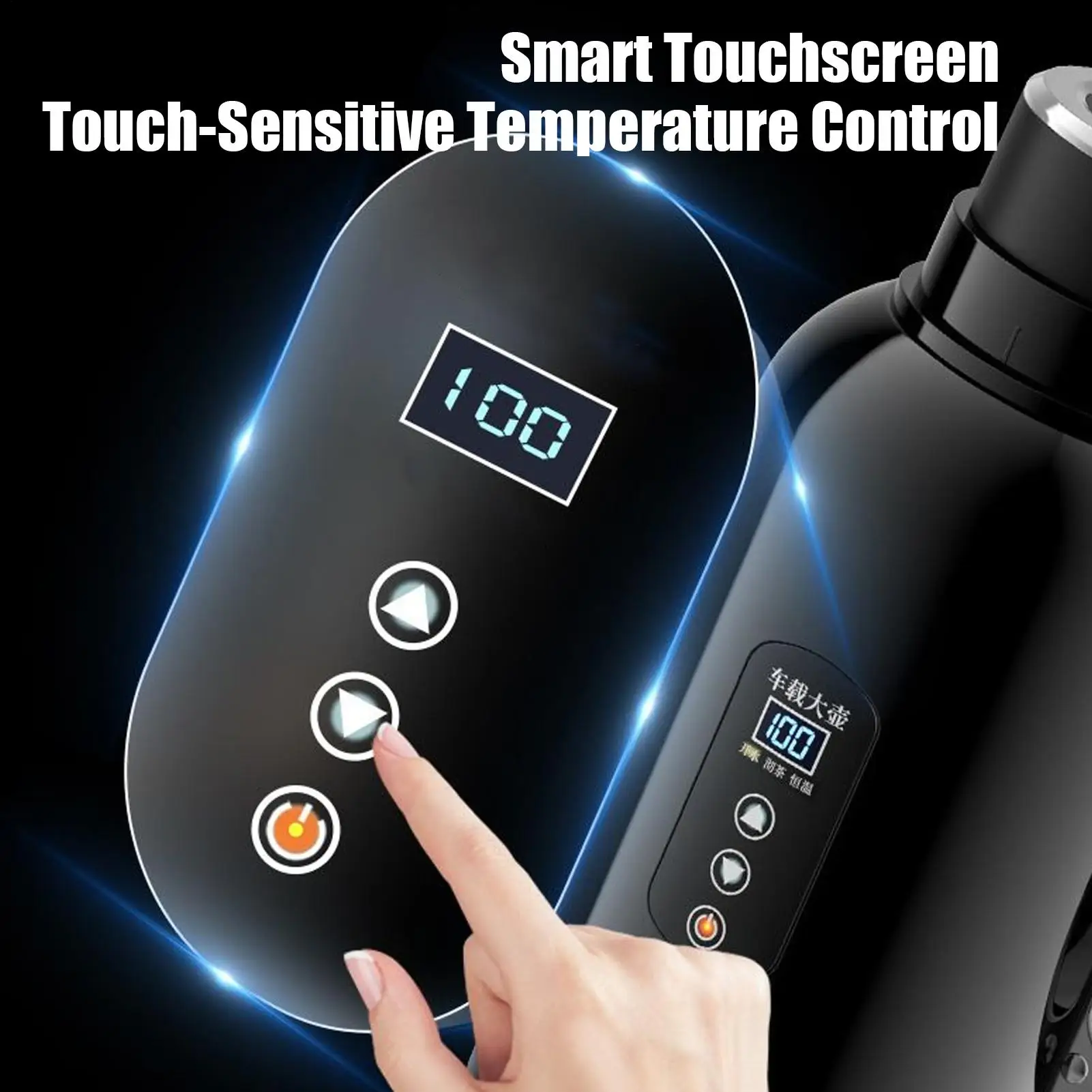 

Car Electric Kettle 1500Ml Portable Fast Heating 12/24V Electric Tea Pots For Commute Outdoor Road-Trip Camping Daily Travel
