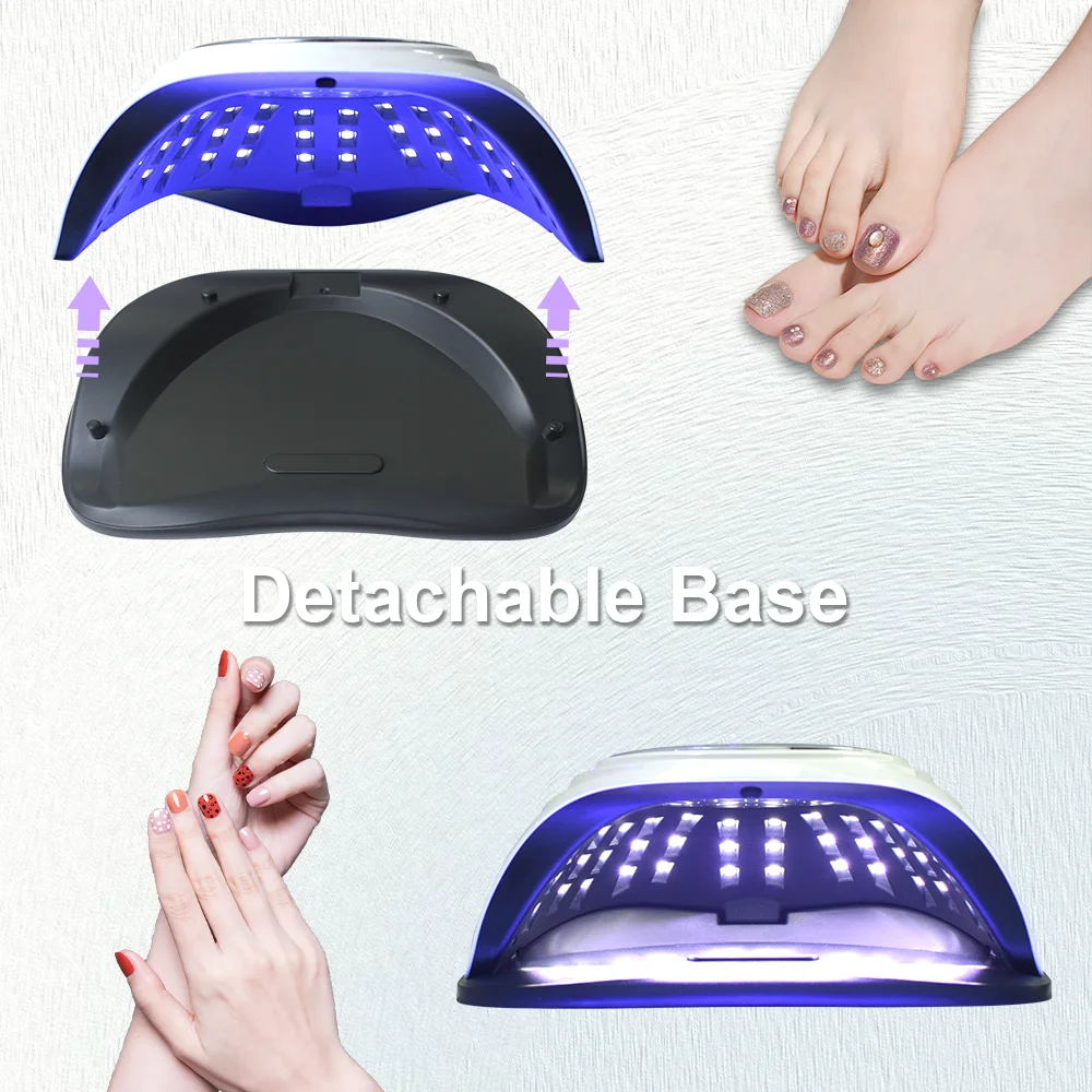 D7 High Power 280W UV LED Nail Lamp For Drying Gel Nail Polish Professional 66 LEDS Nail Dryer Light With Touch Screen Timer