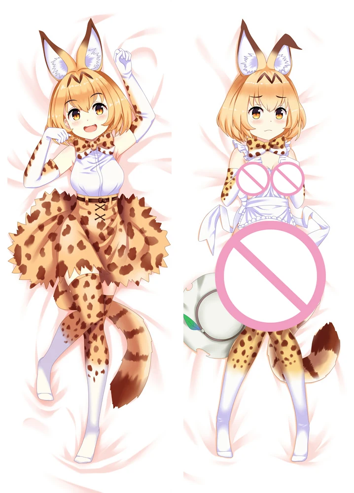만화 베개 커버, Serval 다키마쿠라 침구 베개 커버, 귀여운 오타쿠 선물, 만화 포옹 바디 베개 케이스