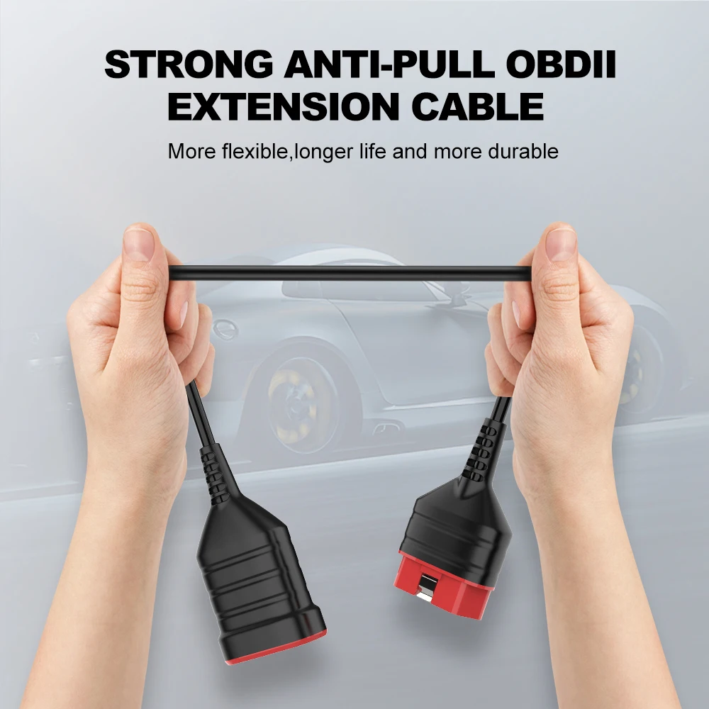 THINKCAR Extension Cable 16pin OBD2 Diagnostic Extender Cable for Thinkdiag BT200 THINKDAIG MINI THINKDRIVER MUCAR VO7S VO6 VO8