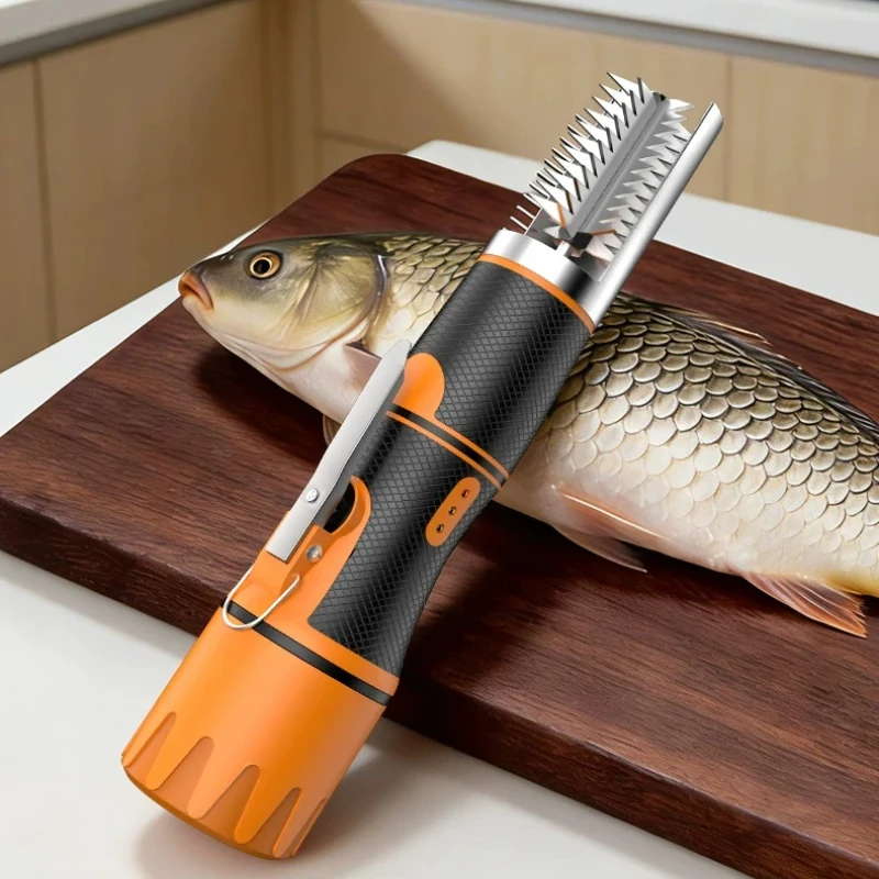 Electric Seafood Tool for Effortless Fish Scale Cleaning 7500 RPM Fish Scale Planer Fishing Scalers Scraper Fish Remover Cleaner