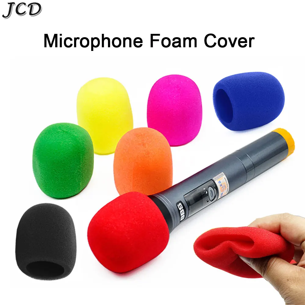 

JCD 1pc Rain Microphone Foam Thicken Mic Cover Sponge Professional Studio WindScreen Protective Grill Shield Soft Microphone Cap