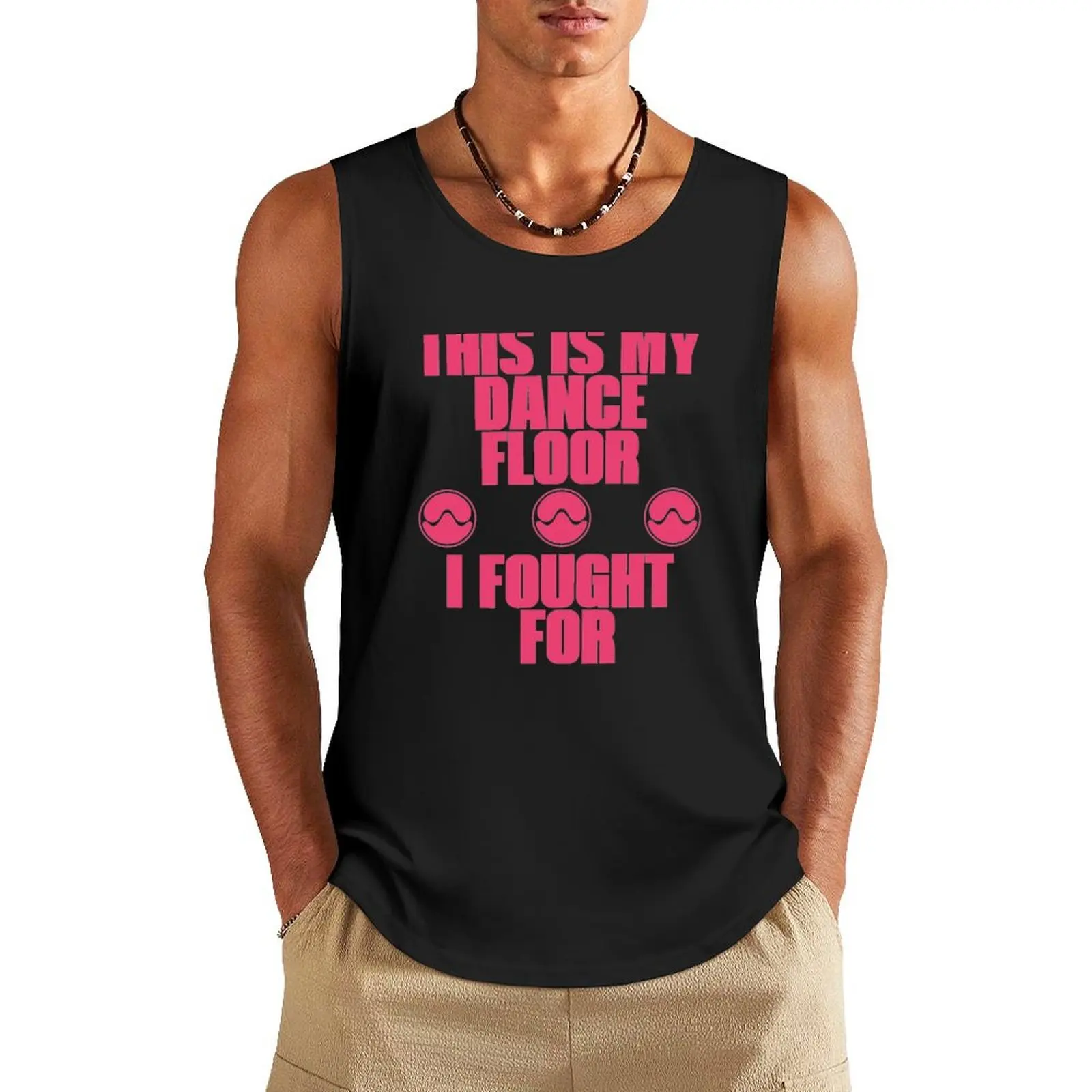 

Free Woman Pink and Black Tank Top Men's sports t-shirt Men's vest