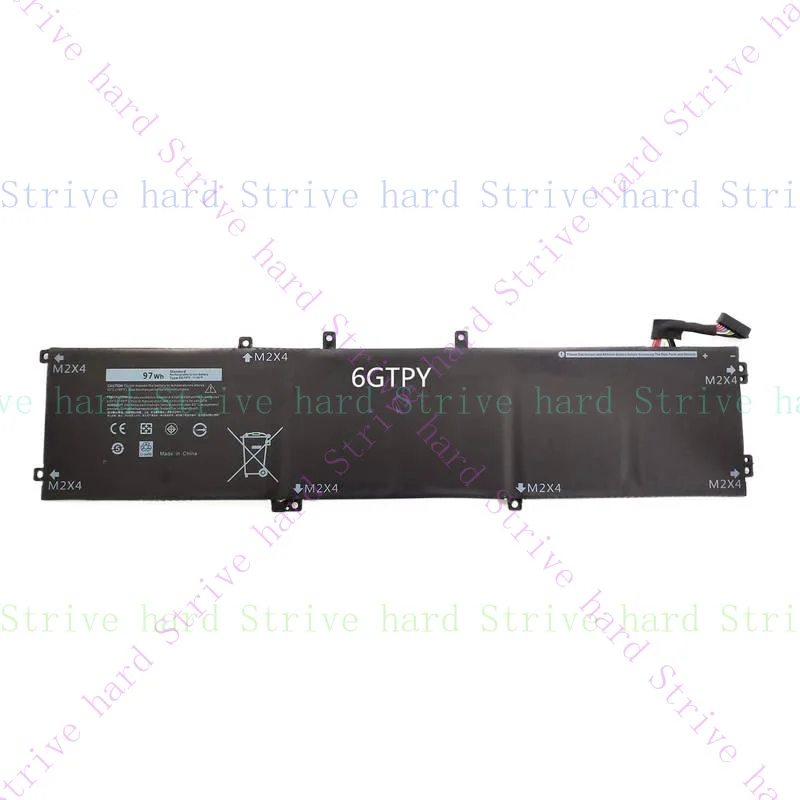 

10 шт. 6GTPY аккумулятор для Dell XPS 15 9570 9560 9550 Precision 5530 5520 5510 97 Втч