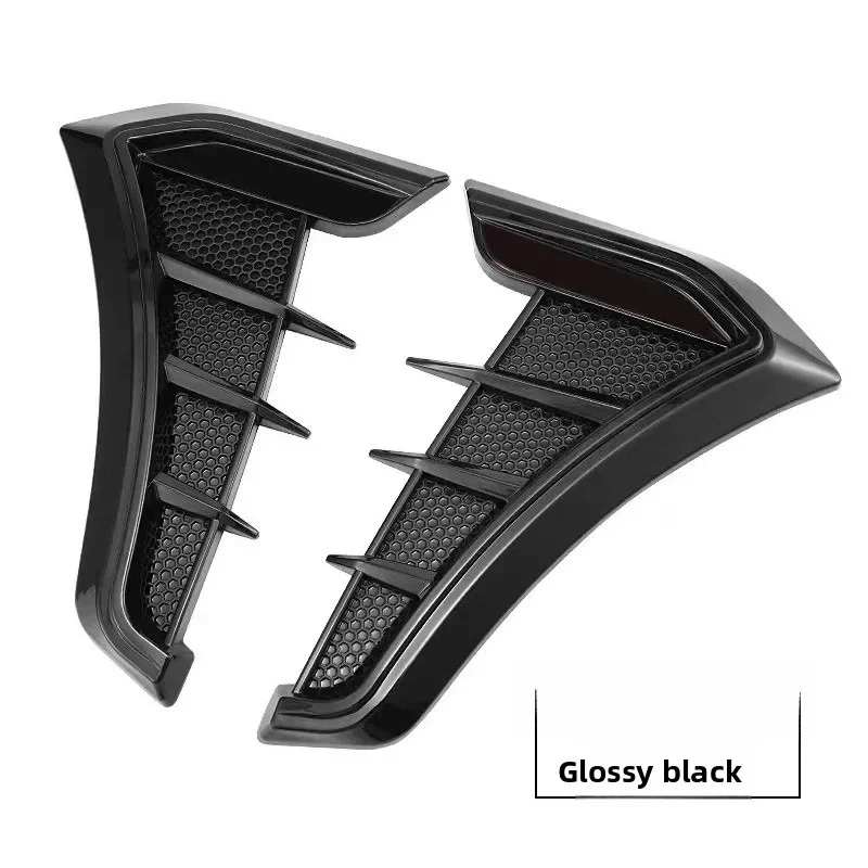 

Zza For Air Flows Wing Vents Car Universals Side Cover Auto Body Moldings Trim Decorative Air Flowskes Hole Grilles 2pcs