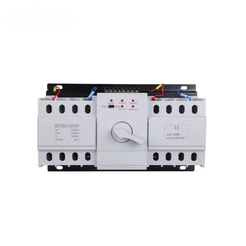 400A 3P Automatic Transfer Switch PC Grade 120V 3 Phase Dual Power Controller Changeover Switch for Generator