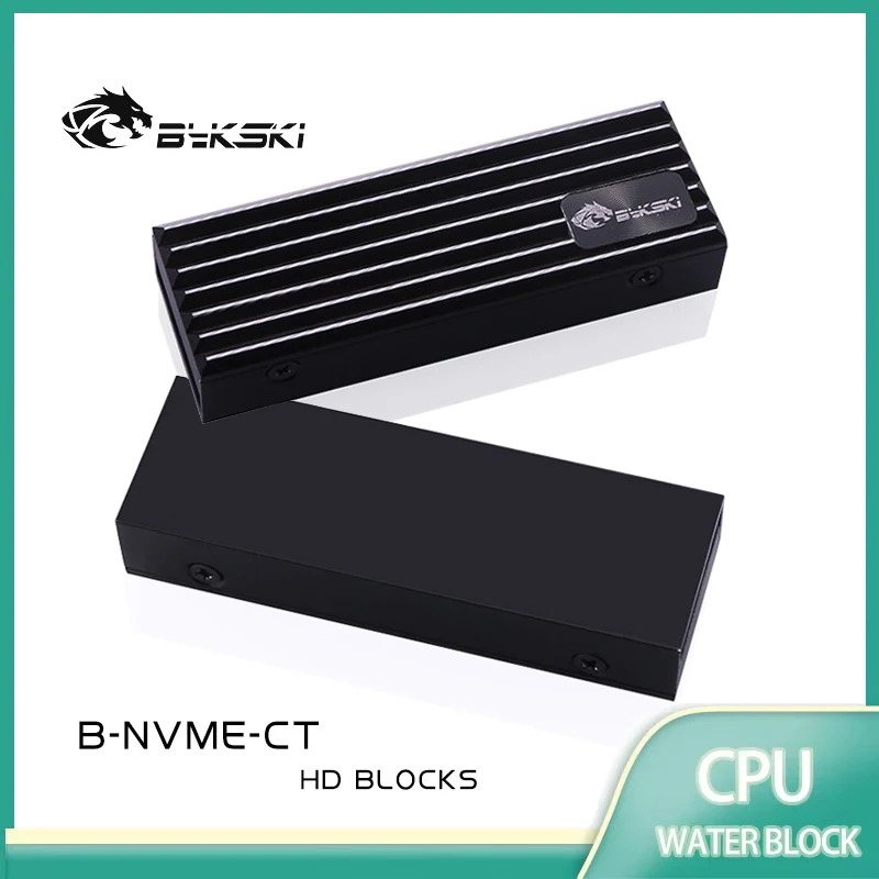 Bykski M.2 NVMe Heatsink for 2280 M.2 NVMe SSDs / Metal Armor Effective Passive Cooler / for Chia XCH Heat Dissipation B-NVME-CT