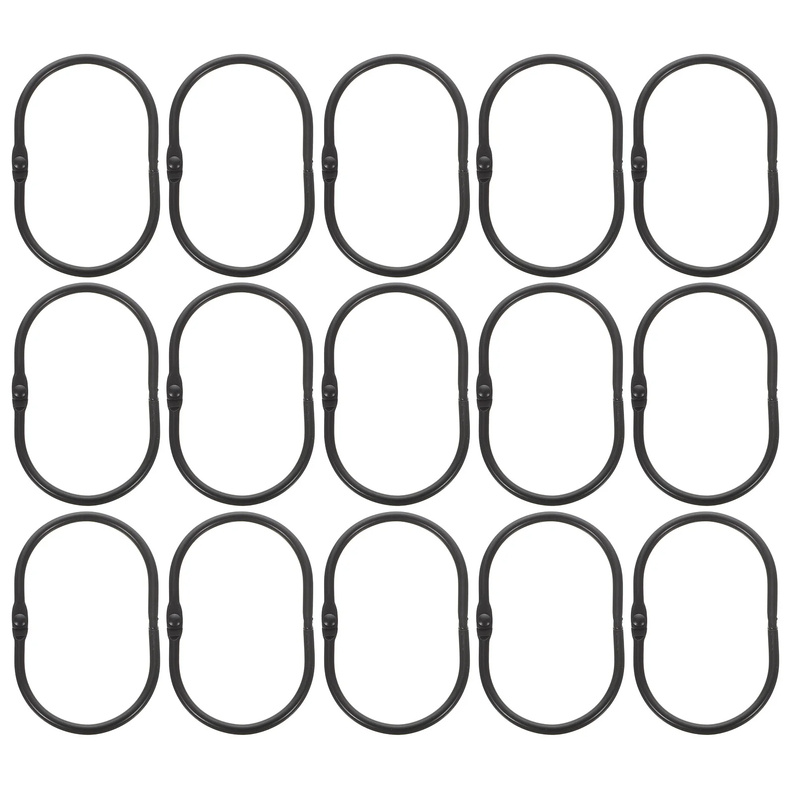 30 قطعة حلقات ستائر الدش المعلقة خطافات معدنية مقاومة للصدأ انزلاق سلسة الثقيلة لقضبان ستائر الحمام خطافات الدش #2