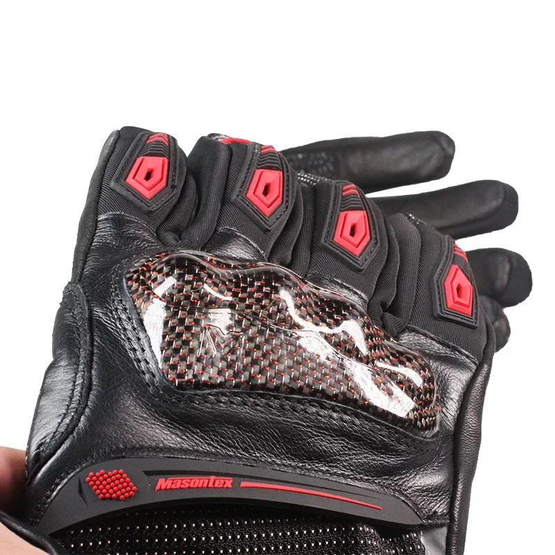 Masontex Heated motorcycle gloves touch screen Waterproof and warm  winter   for men
