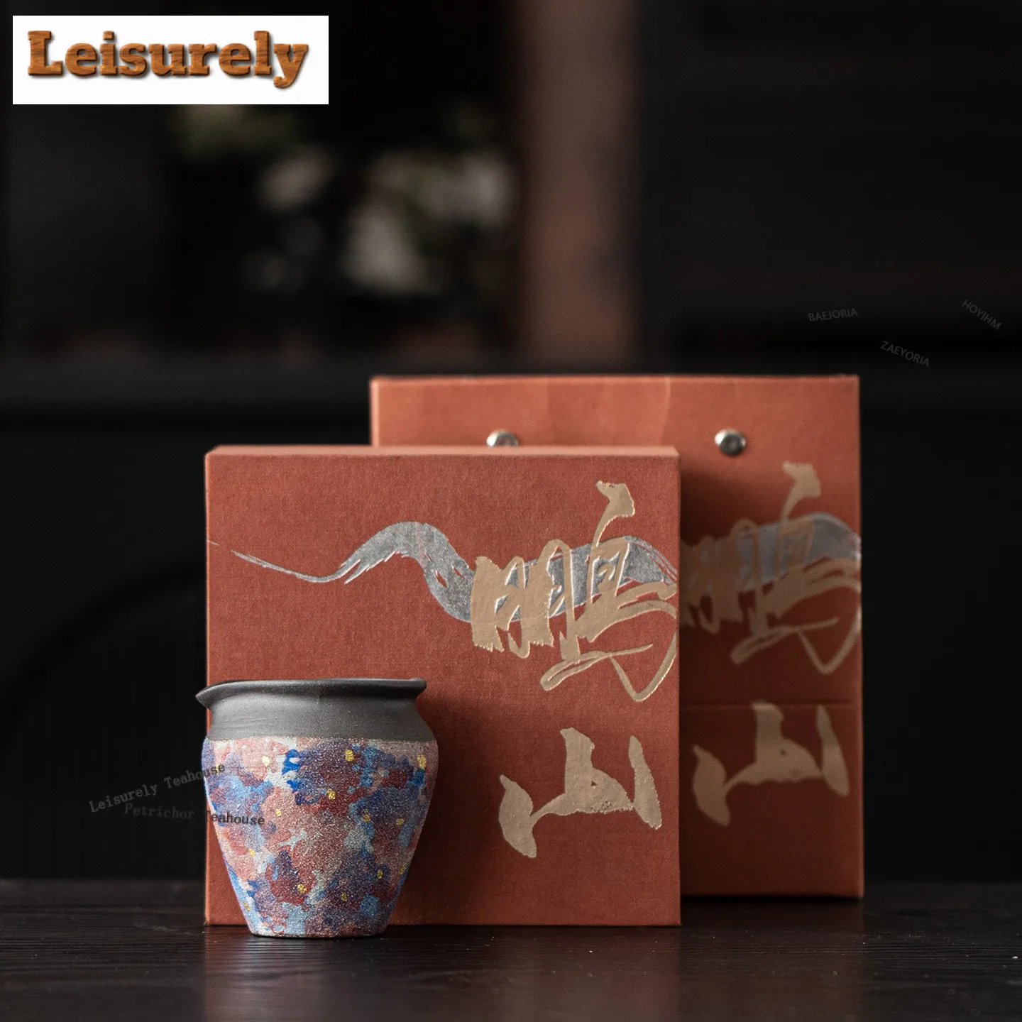 

140ml Rock Mineral Star River Tea Pitcher Pour Tea Sharing Pot Cha Hai Dispenser Justice Cup Fair Mug Tea Ceremony Accessories