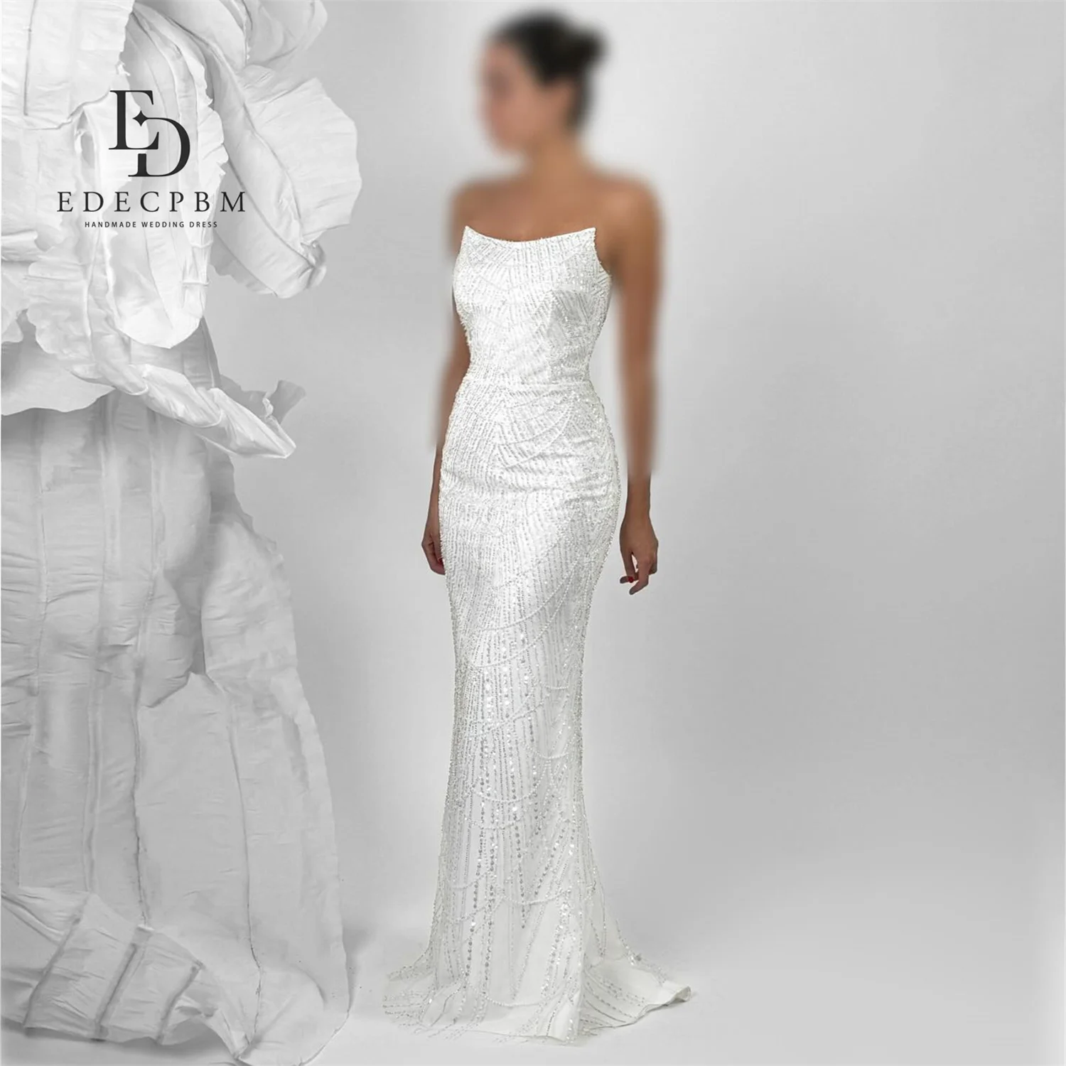 EDECPBM Customized Luxurious Women's Evening Dresses 2025 Luxury Beautiful Prom Dresses Store فساتين سهرة Vestidos De Festa