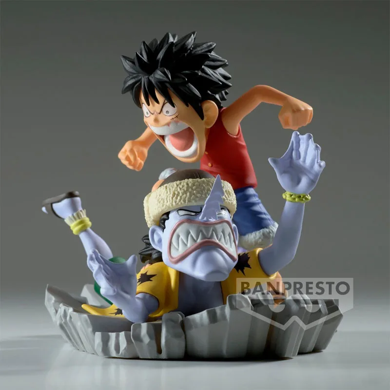 BANDAI Genuine One Piece WCF Log Stories Vol 10 Luffy Arlong Anime Action Figures Toys For Boys Girls Gift Collectible Model