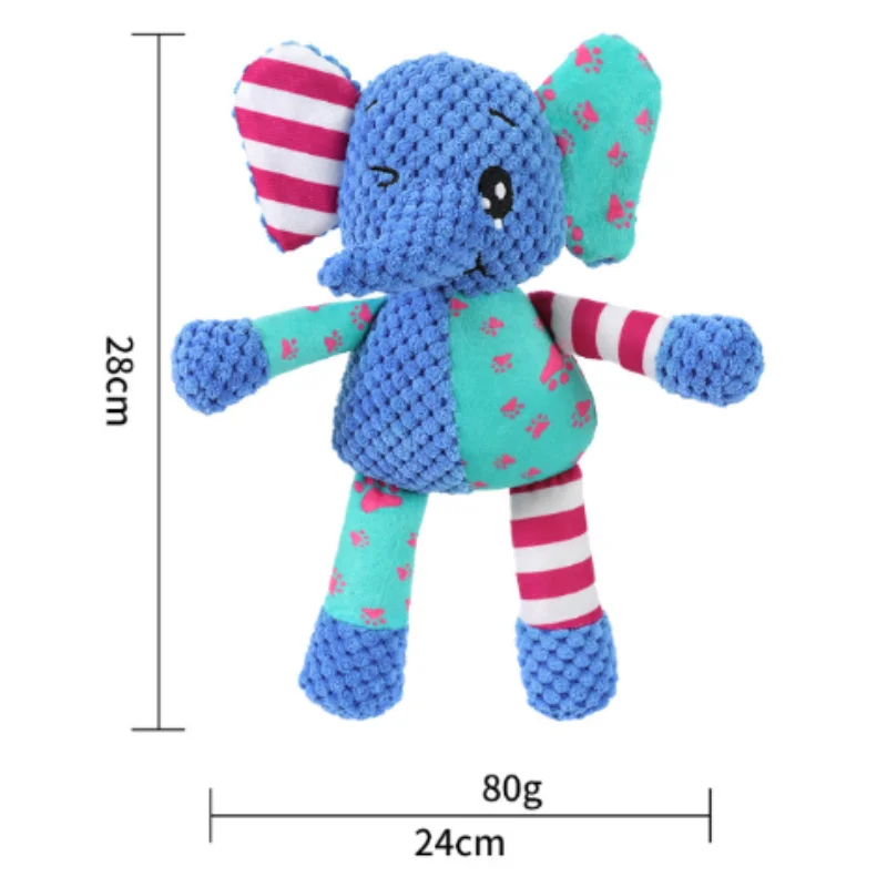 Neues, langlebiges Haustier-Hunde-Plüschtier für kleine Rassen – quietschendes Kauspielzeug in Tierform für Chihuahua Yorkshire Bichon Welpen – Detail 25
