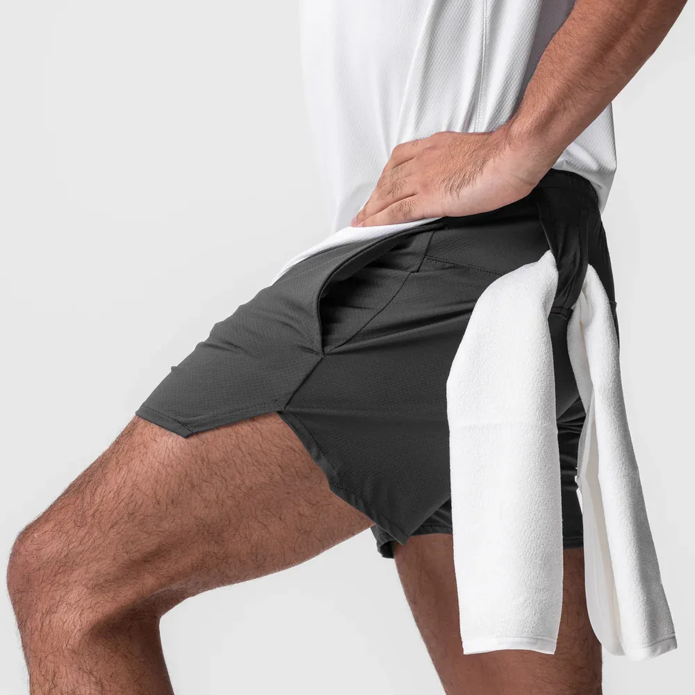 New Summer Men's Sports Shorts Quick Dry Breathable Beach Jogging Single Layer Breathable Shorts Training Basketball Apparel Gym