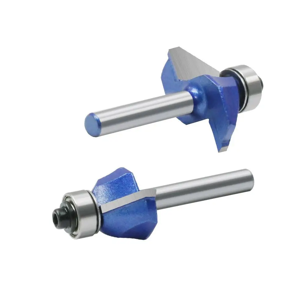 

Фреза для снятия фаски с хвостовиком 1/4 дюйма, профессиональная, высокопрочная, из легированной стали, 45 градусов, для обработки дерева