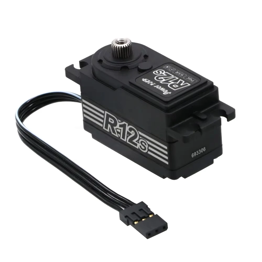 Potencia HD R12S 12KG, Servo de engranaje de Metal sin escobillas de alto Torque 6,0-8,4 V para coche eléctrico 1/10 Rc