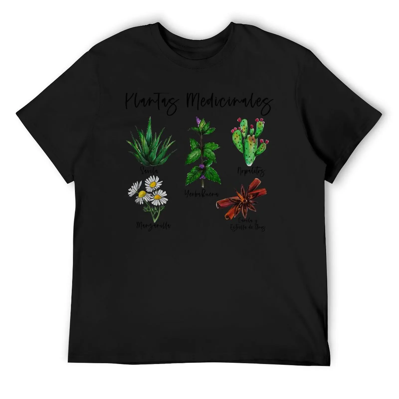 

Plantas Medicinales T-Shirt cute tops man clothes valentines boutique clothes anime shirt shirts graphic tee men