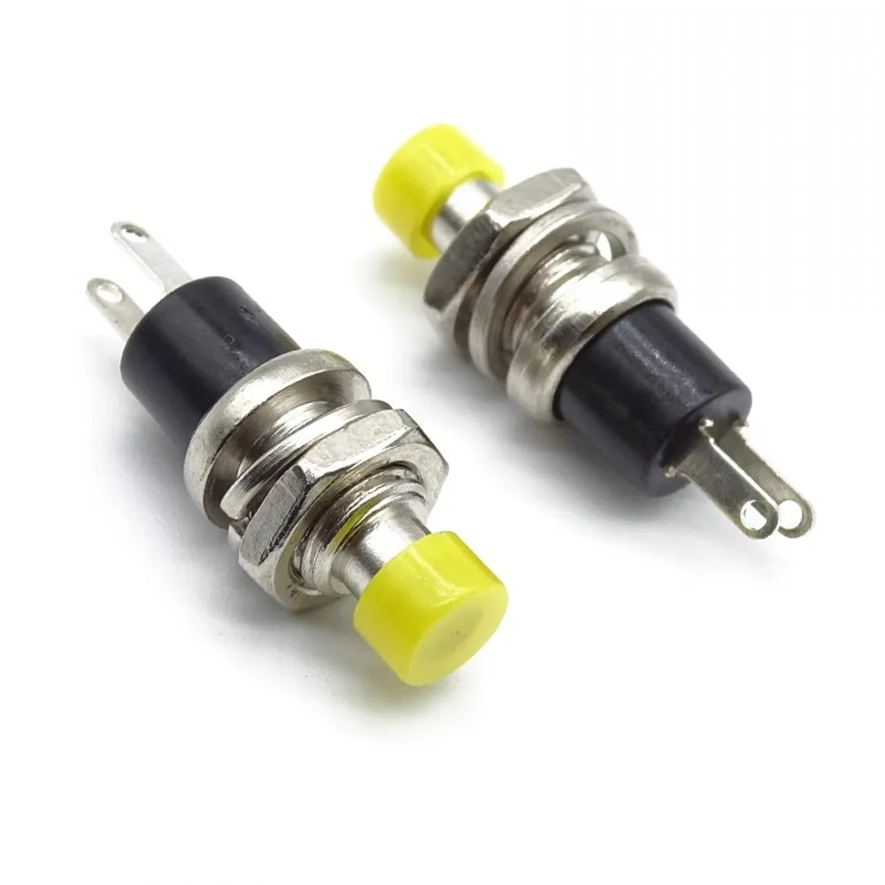 100 pcs 7mm, Mini runder momentaner Druckknopf schalter drücken Sie den Selbst rück stell schalter, normaler weise offen 1no, normaler weise geschlossen 1nc, Mikrosc halter – Detail 12
