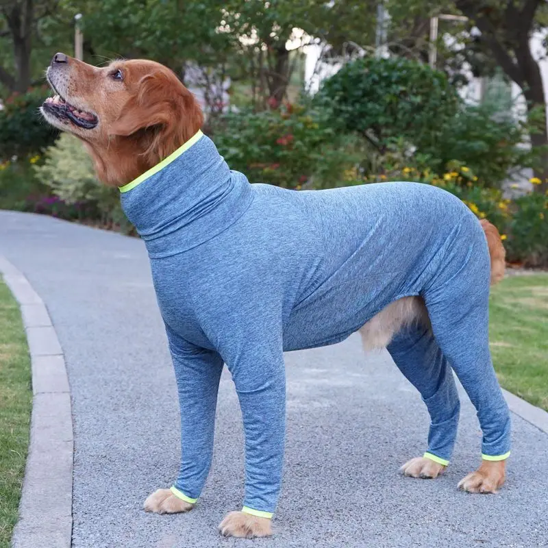 Full Cover Big Dog Jumpsuit Dog Recovery Suit After Surgery Anti Shedding Bodysuit Pet Claming Pajamas For Medium Large Dogsowns