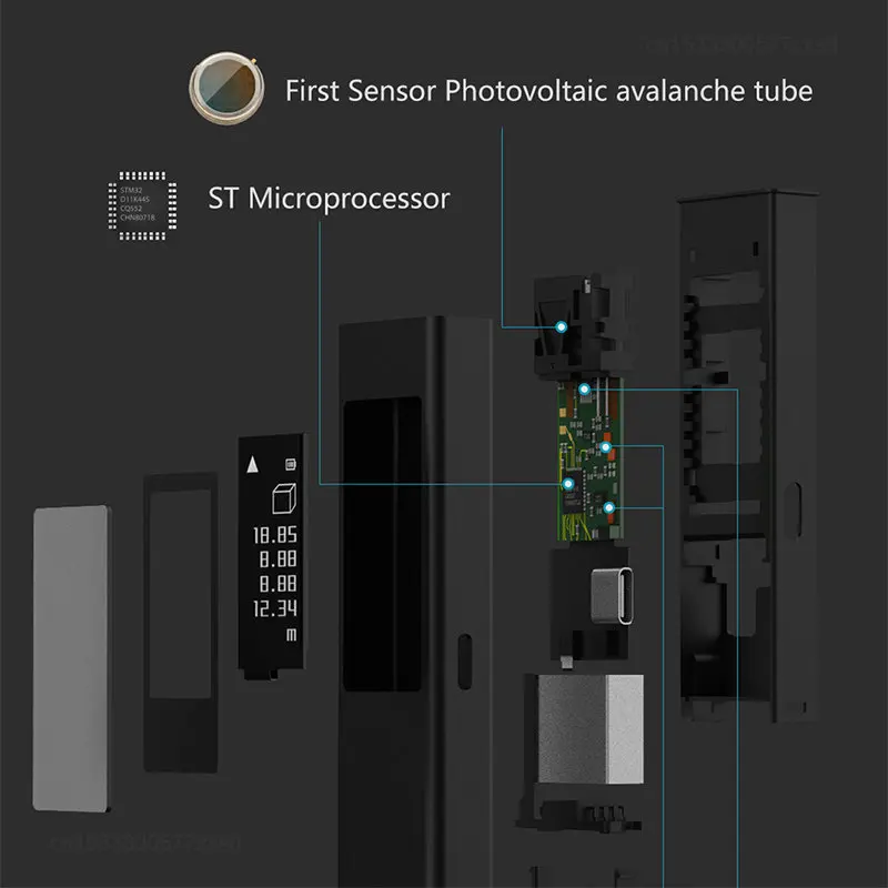 Xiaomi DUKA ATuMan LS5 Laser Rangefinders Distance Meter OLED Screen 40M Electric Digital Ruler Tape Measurement Range Finder