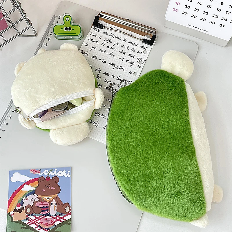 Cartoon Cute Turtle Pencil Bag Large Capacity Pencil Case Creative Coin Purse School Supplies Multifunctional Storage Bag image 5