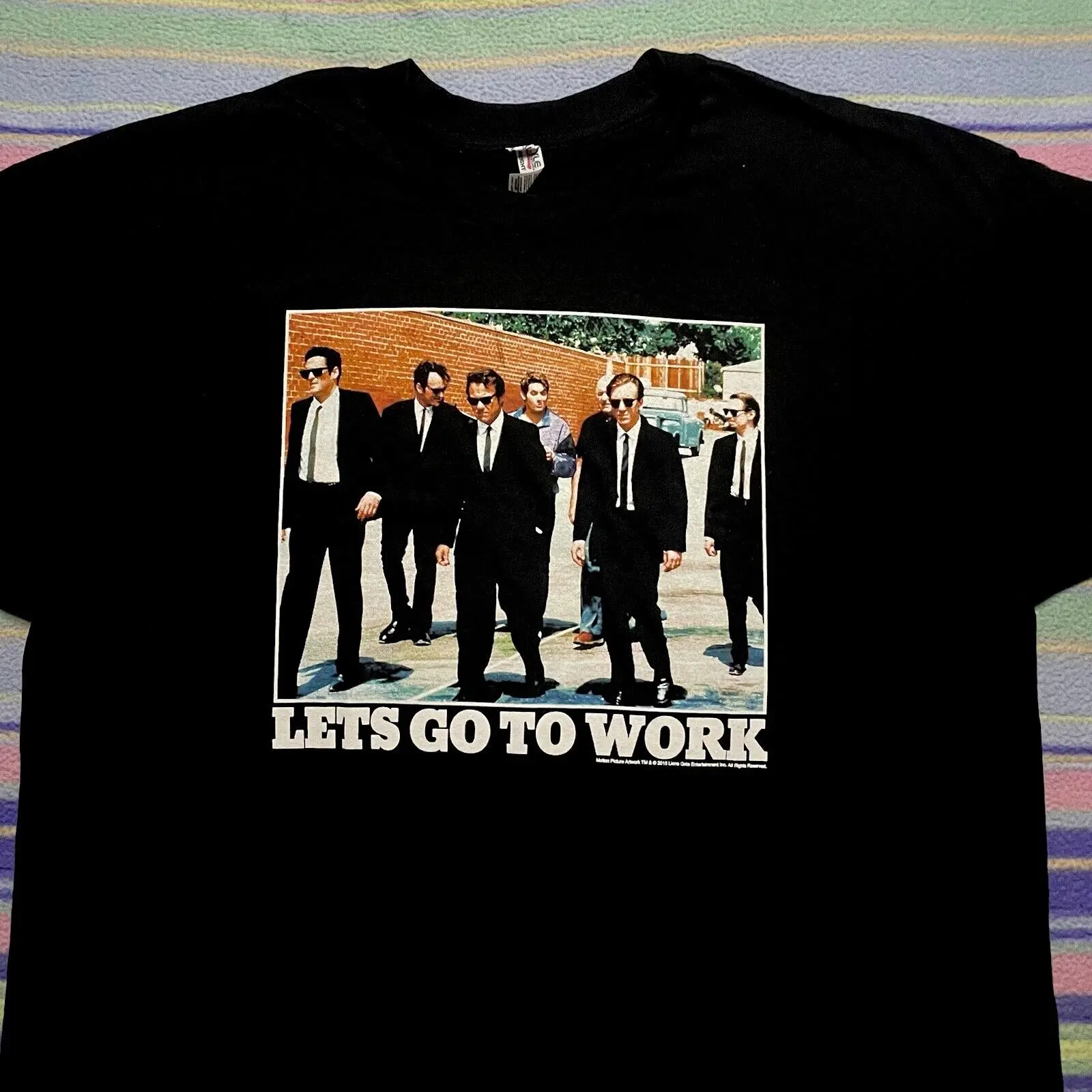 New RESERVOIR DOGS t-shirt XL let's Go To Work quintino Tarantino Movie Classic