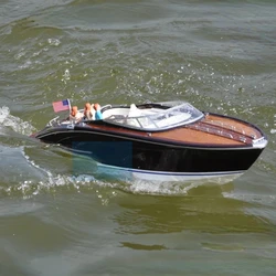 RC Yacht Model REVIVAL Luxury Yacht Finished Product Ship Bikini Model Figure Proportional Boat Speedboat