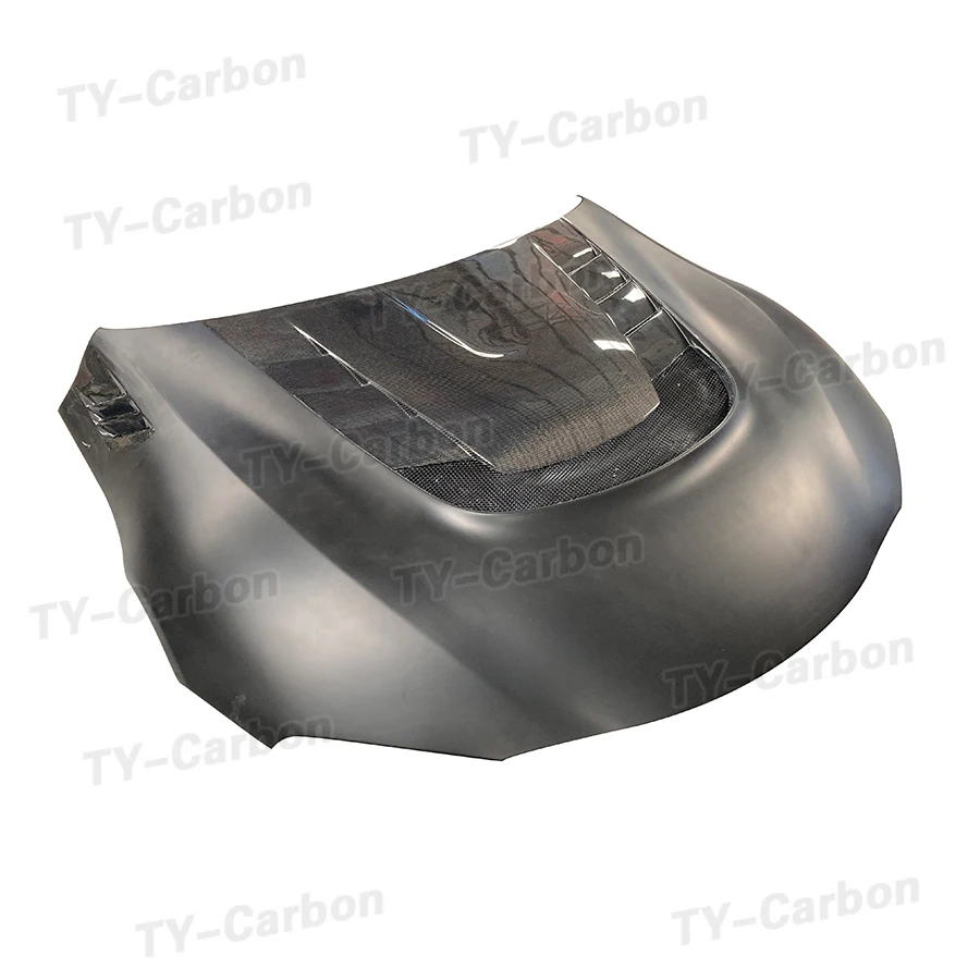 Varis Style Real Carbon Fiber Front Bumper Engine Hood Cover Accessories for Toyota Supra A90 Car Engine Hood Bonnet FRP - view 2