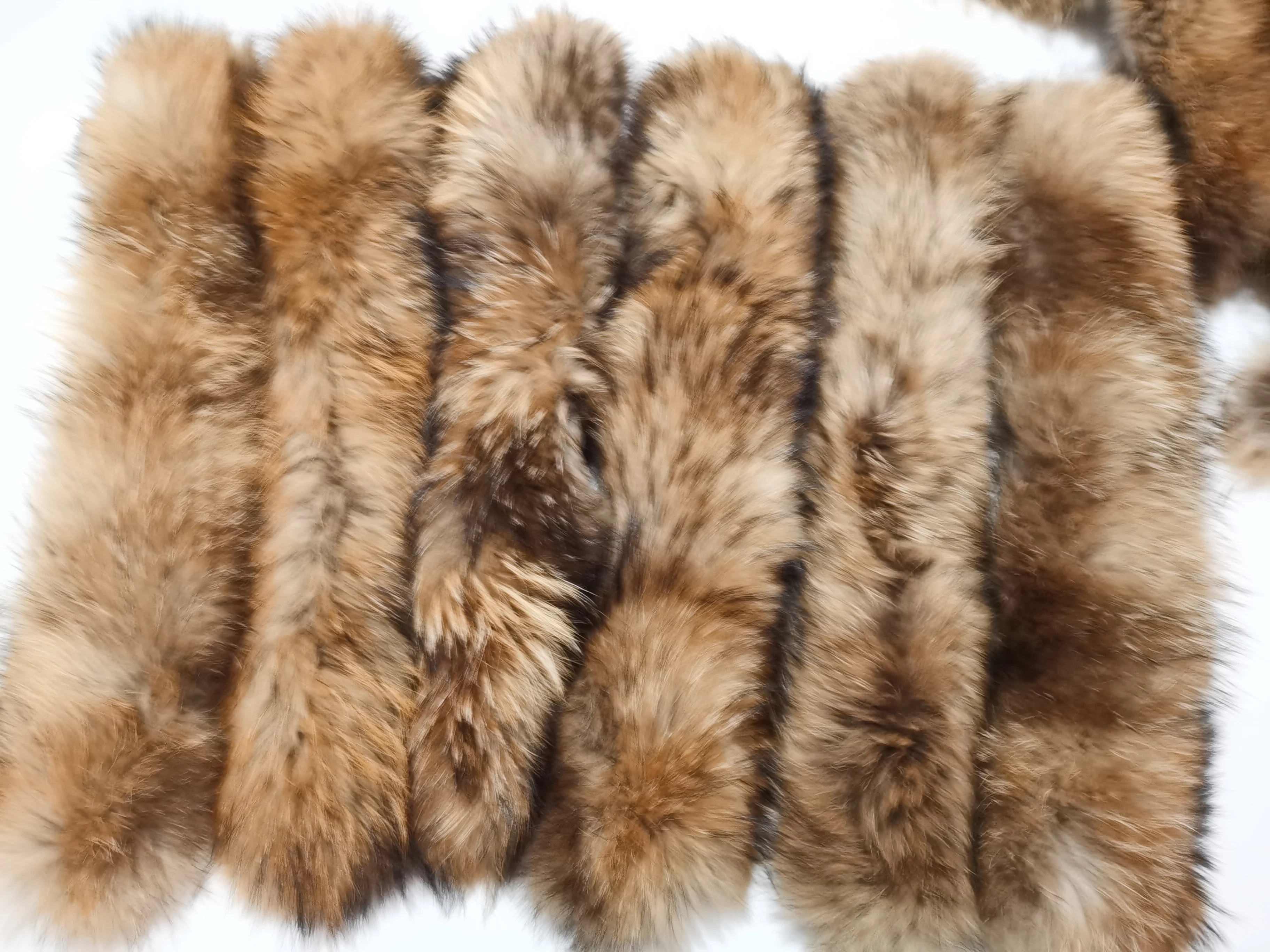 100% Real Fur Collar For Parkas Coats luxury Warm Natural Raccoon Scarf Women Large Fur Scarves Male Down jacket fur hat 75 70cm