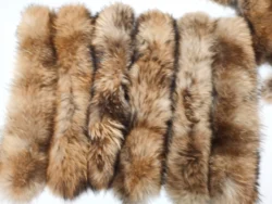 100% Real Fur Collar For Parkas Coats luxury Warm Natural Raccoon Scarf Women Large Fur Scarves Male Down jacket fur hat 75 70cm