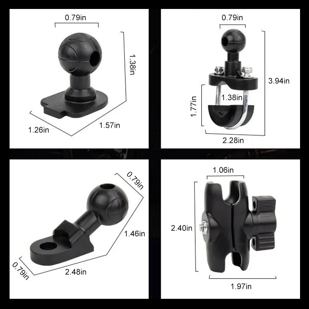 New Motorcycle Mobile Phone Holder Navigation Bracket 360° Rotation Shockproof Bike Handlebar Rearview Mirror Mount GPS Clip