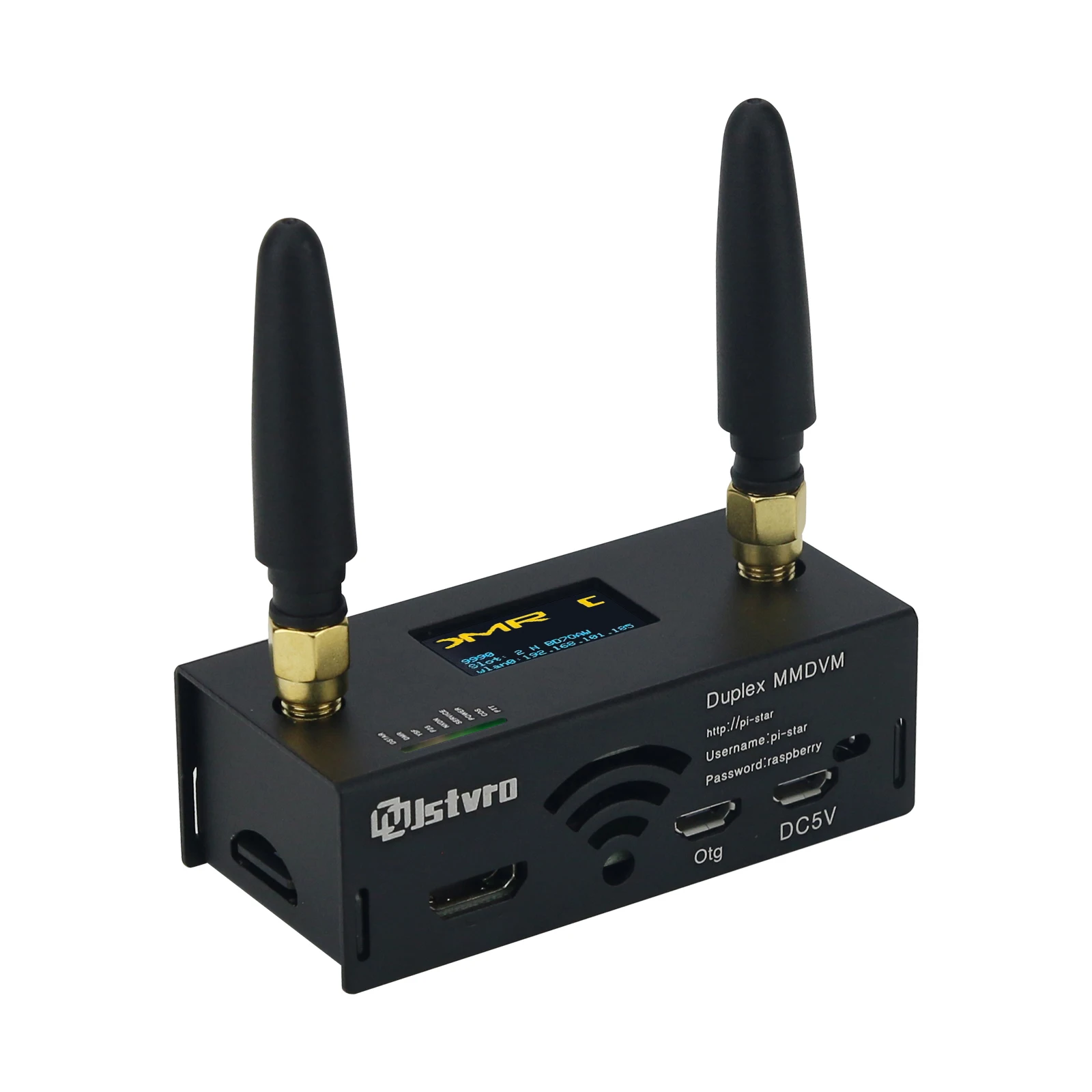 HamGeek Duplex MMDVM Hotspot Station WiFi Digital Voice Modem P25 DMR with OLED Antenna for Raspberry Pi