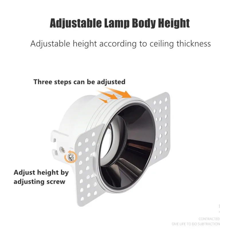 Picture 5: Gu10/mr16 Lamp Holder Base Recessed Led Trimless Ceiling Downlight Bracket Spotlight Double Head Mounting Frame Socket
