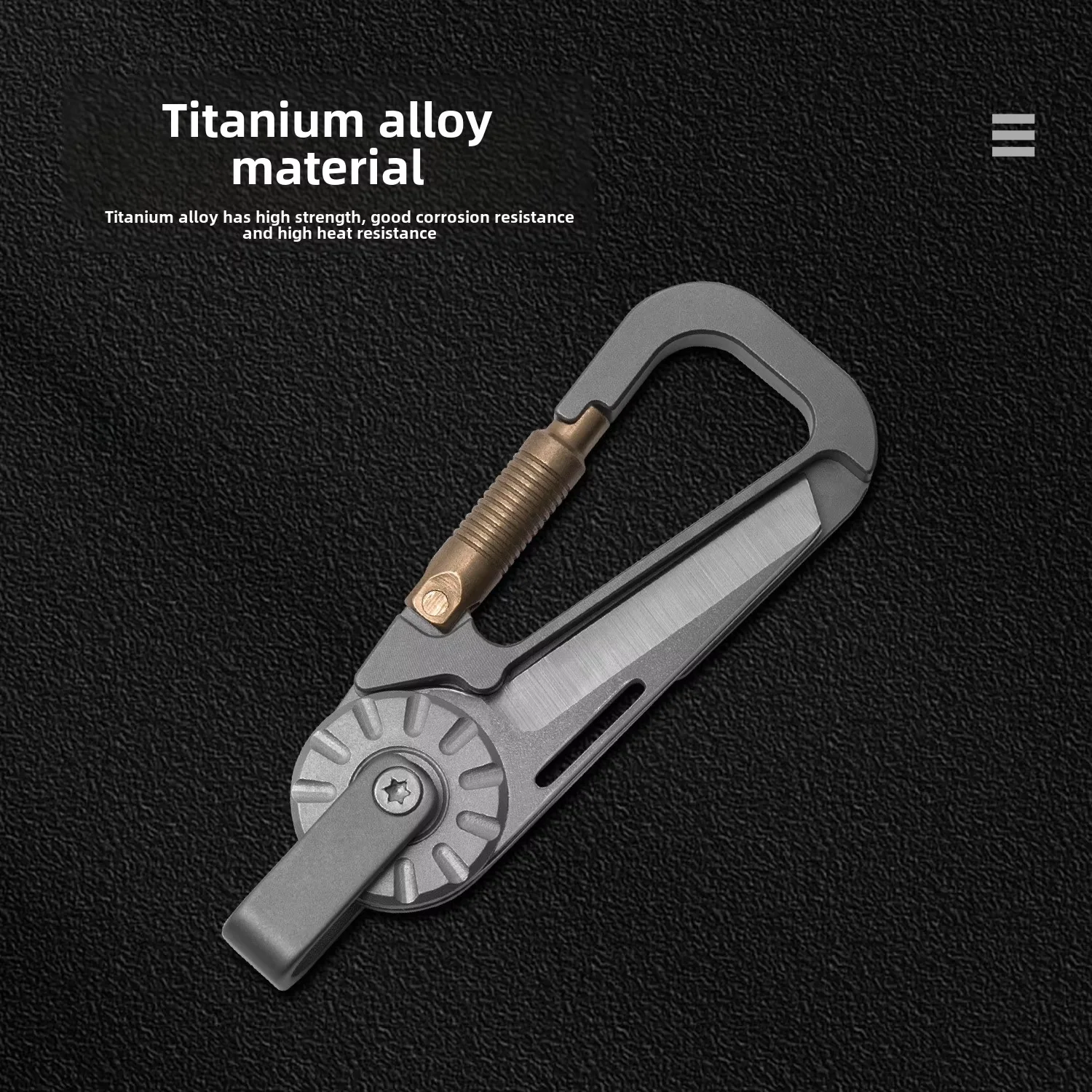New Mini Titanium Alloy Keycha - Edc Car Carry 评论和价格