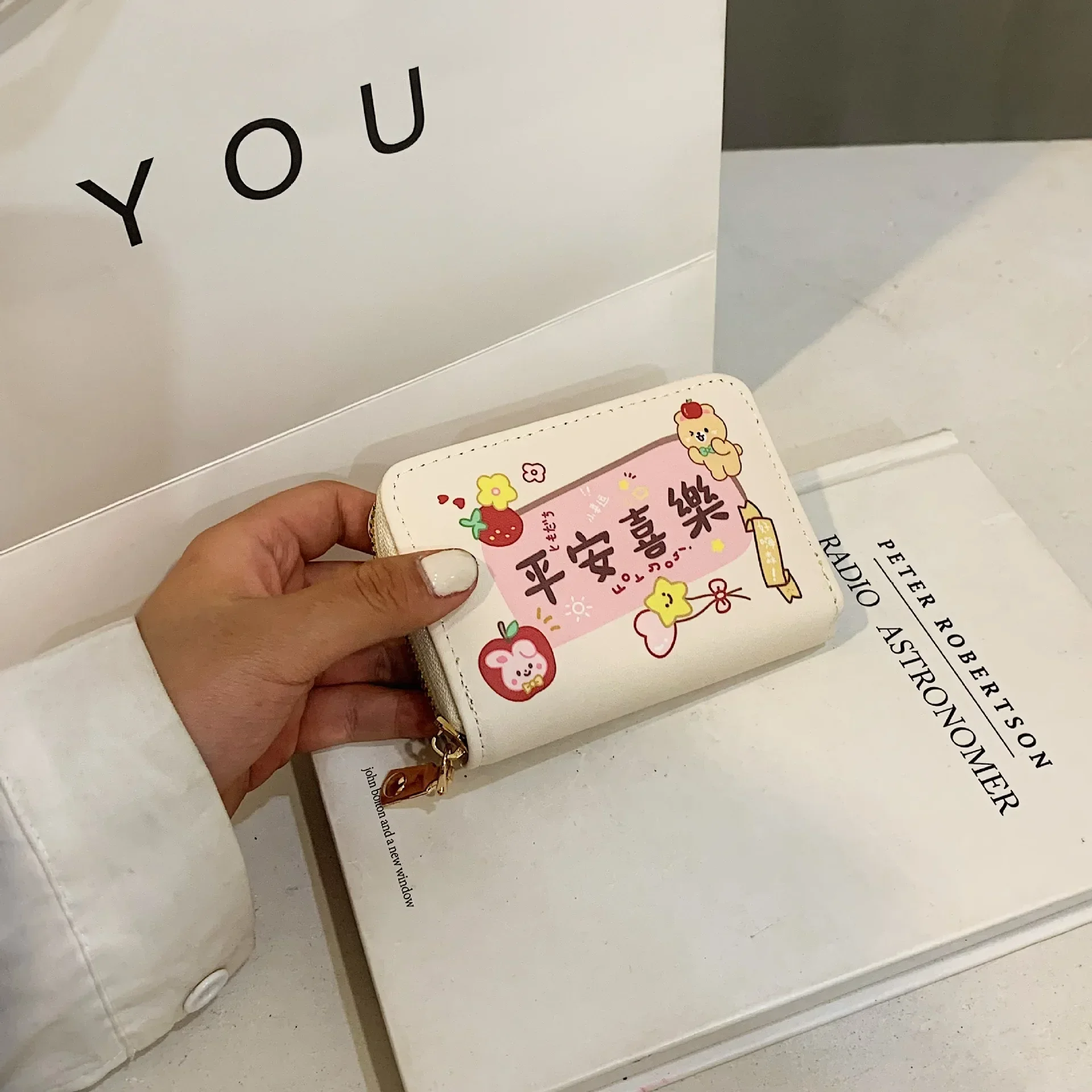 2023 New Cute Bag Women's Small Multi Card Purse High Quality Card Bag Student Cartoon Zipper Card Case Large Capac Wallet