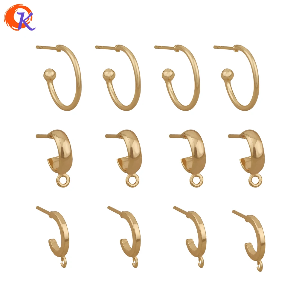 

Cordial Design 50Pcs Jewelry Accessories/DIY Making/Earrings Stud/Genuine Gold Plating/Earring Findings/Hand Made/Earring Hooks