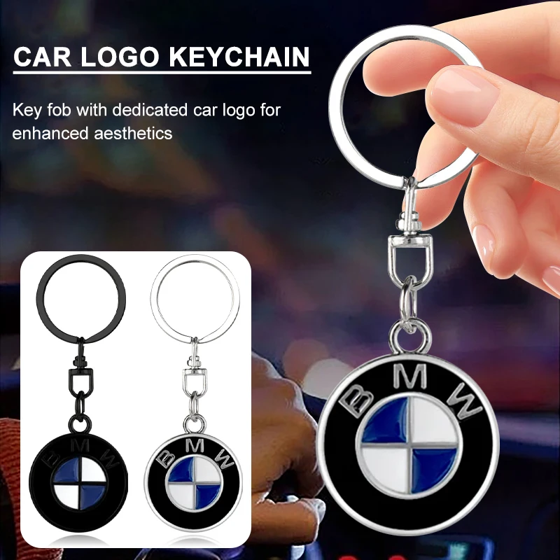 Auto Accessories 3D Metal Car Badge Keychain Zinc Alloy Keyrings For BMW F15 F16 F18 E39 E46 E90 E36 E60 X3 X5 X6 M3 M4 M5 M6