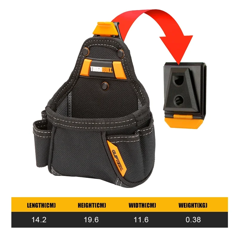 TOUGHBUILT TB-CT-25 Tape Measure / All Purpose Pouch Portable Storage Belt Pouch Tool Organizer Pouch Power Tool Accessories