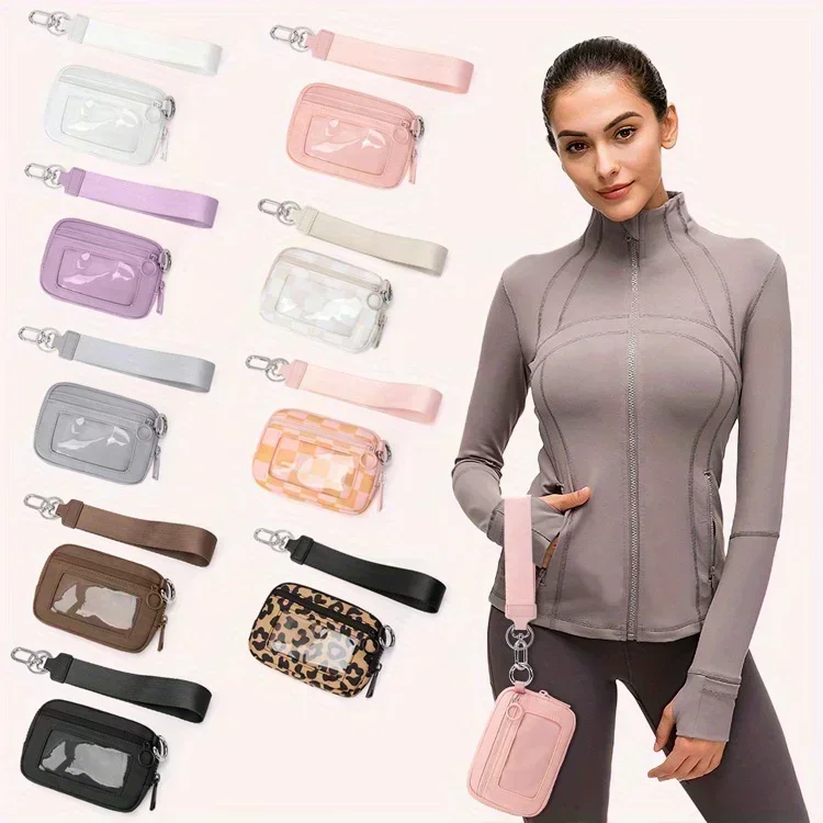 Hüfttasche, Polyester, wasserdicht, Brusttasche, Kartentasche, Handgelenktasche, tragbare Aufbewahrungstasche für Bankkarten und Kleingeld, unverzichtbar für Sportreisen – Detail 1