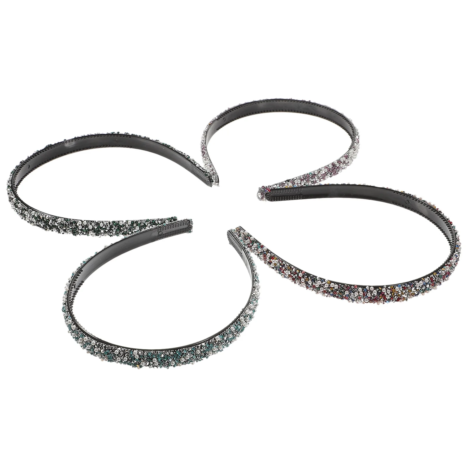 

4 шт., повязка на голову с жемчугом и стразами, повязка на голову для свадьбы, повязка на голову с жемчугом, повязка на голову со стразами, женские аксессуары, элегантная