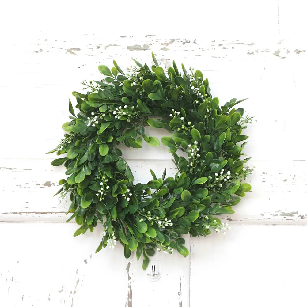

Christmas Wreaths 33 Cm Green Plant Garland Wall Decor Holiday Door Wreath Mini Berry Front Decorations Christmas New Year