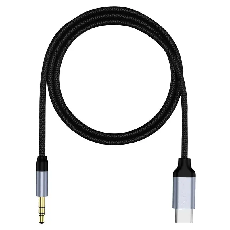 Type C To 3.5mm Headphone Car Stereo Cord Car Auxiliary Cable Stereo Jack Cables Audio Auxiliary Adapter Cord For Car Stereo