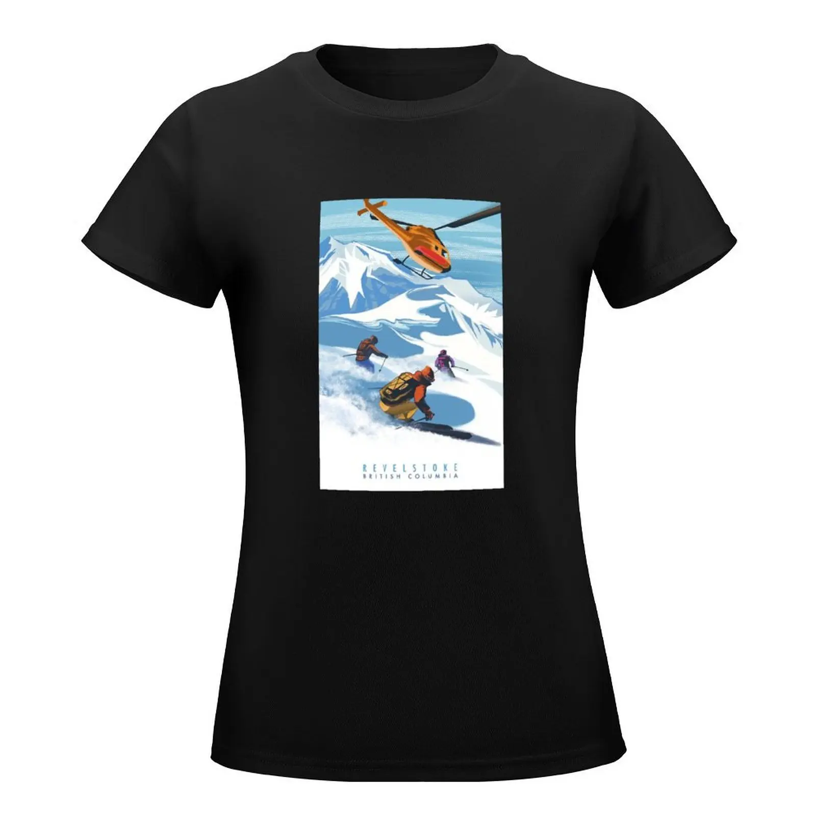 REVELSTOKE SKI T-Shirt aesthetic clothes Blouse summer clothes anime clothes Womens clothing