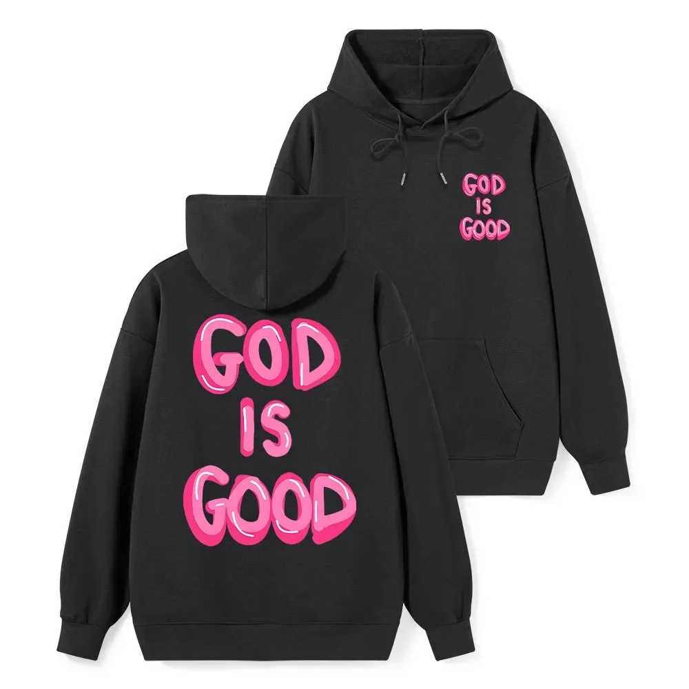 

Классическая христианская толстовка God Is Good, мужская и женская толстовка с длинными рукавами, пуловер, топы, спортивная одежда, уличная мужская одежда