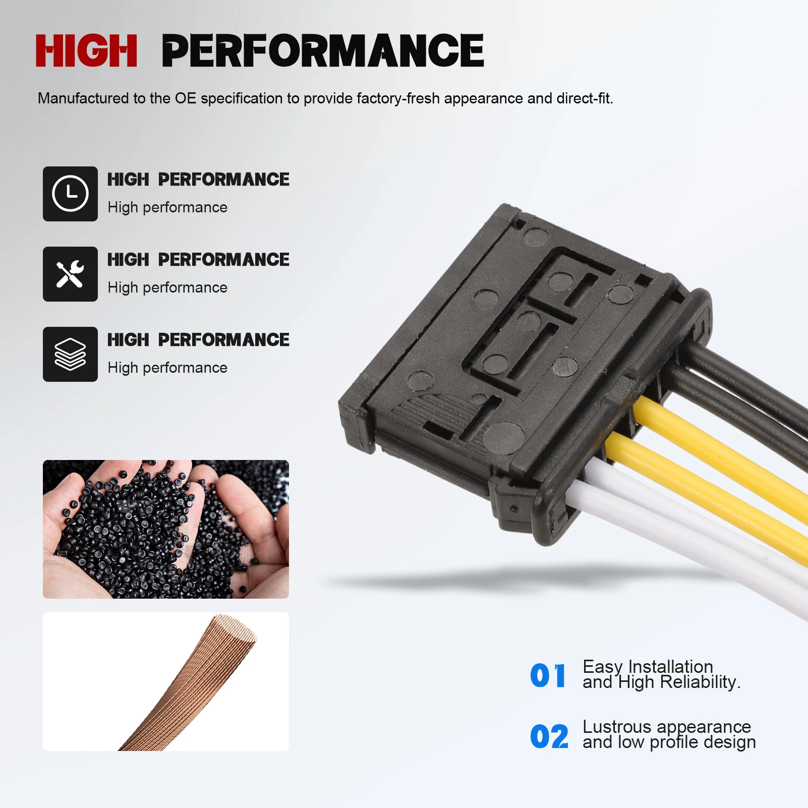 1/2 szt. Tylne światło platynowe złącze wiązki kabel tylnego światła dla Peugeot 206 207 Citroen C2 C3 1606248780